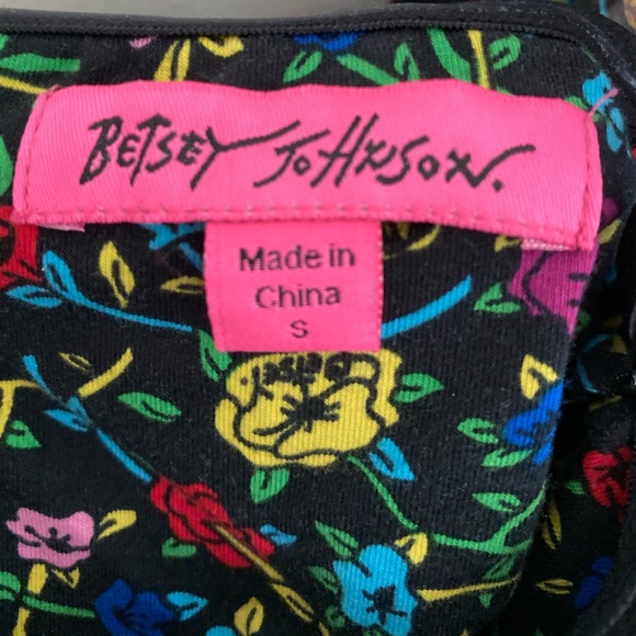 Peplum floral vintage Betsey Johnson top - Picture 3 of 3